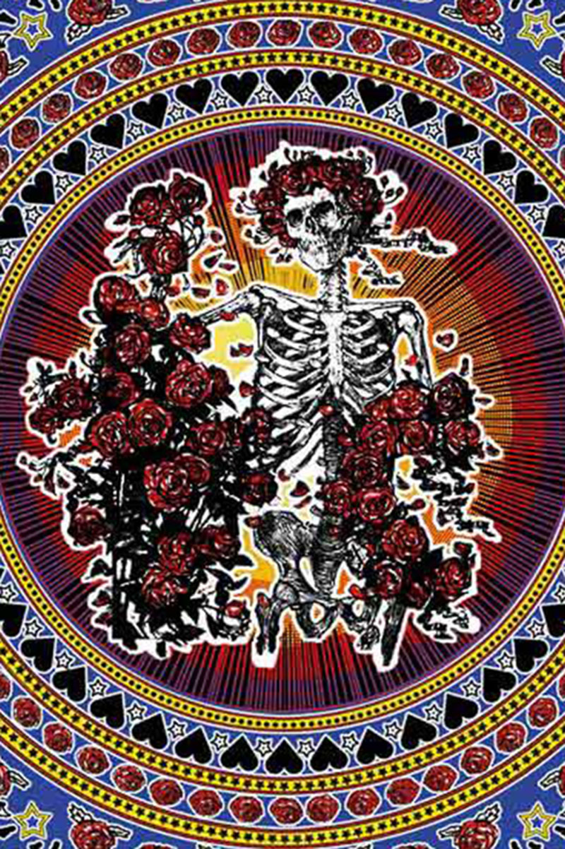 Grateful Dead Tapestry Skull and Roses - Bertha Tapestry ⋆ Infinitee Art