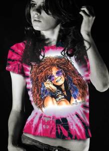 Janis Joplin womens tie dye t-shirt
