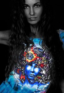 Jim Morrison womens tie dye t-shirt