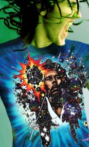 Bob Marley mens tie dye t-shirt