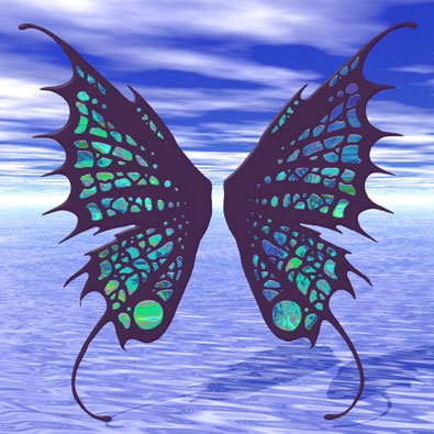 3D Fairy Wings - Free Bryce 3D Model
